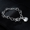 Street all-match 925 sterling silver charm heart Bracelets for women party Wedding accessories jewelry Couple gifts