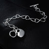 Street all-match 925 sterling silver charm heart Bracelets for women party Wedding accessories jewelry Couple gifts