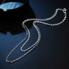 Street all-match jewelry 925 Stamped silver classic double chain necklaces for women party Wedding Jewelry gifts