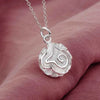 Street 925 Stamped Silver Pretty Rose Flowers Pendant Necklace for Women party wedding Jewelry Popular Gift