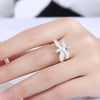 Street 925 Sterling Silver Crystal dragonfly pendant necklace earring ring for women Jewelry set Party wedding gifts