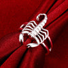Street 925 Sterling Silver fine Scorpion Rings For Women  Party Gifts Charms wedding accessories Popular Jewelry