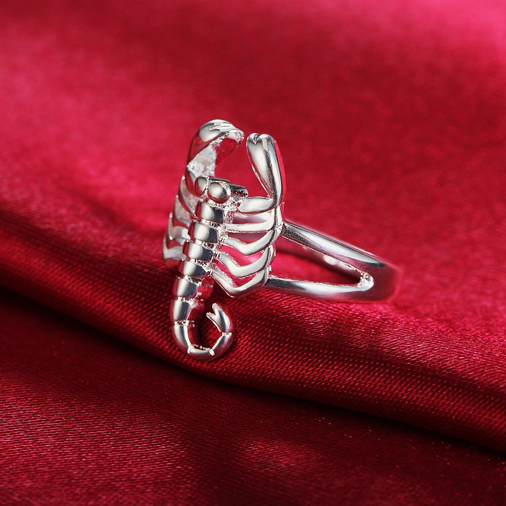 Street 925 Sterling Silver fine Scorpion Rings For Women  Party Gifts Charms wedding accessories Popular Jewelry