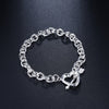 Street 925 sterling silver arrow heart Bracelets for women friend Wedding party Jewelry Couple gifts