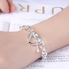Street 925 sterling silver arrow heart Bracelets for women friend Wedding party Jewelry Couple gifts