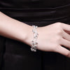 Street 925 sterling silver five line beads Bracelets for woman fine  jewelry Wedding party Holiday gifts