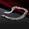 Street 925 sterling silver five line beads Bracelets for woman fine  jewelry Wedding party Holiday gifts
