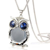 New Style Charmant Women Necklace Owl Pendant Rhinestone Sweater Chain Long Necklaces Jewelry Ornaments Exquisite Torque Trinket