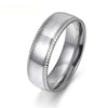 New Style Silver Color 316L Stainless Steel Wedding Ring High Quality Anniversary Rings Jewelry For Men Women Anneau R171570043P