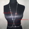 Style Women Silver Plated Rhinestone Chains Leg Chains Sexy Unique Design Waist Body Chains Jewelry For Beach Party