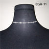 Style Women Silver Plated Rhinestone Chains Leg Chains Sexy Unique Design Waist Body Chains Jewelry For Beach Party