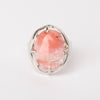 Stylish Silver Plated Oval Mix-Crystal Stone Resizable Quartz Clear Crystal Ring  Jewelry Ring 1PCS