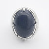 Stylish Silver Plated Oval Mix-Crystal Stone Resizable Quartz Clear Crystal Ring  Jewelry Ring 1PCS