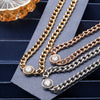 Tendency Crystal Pendent CZ Zirconia Choker Necklace For Woman Gold Silvery Cuban Chain Punk Necklaces Vintage Jewelry 2022