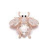 Tendency Insect Series Brooch For Women Delicate Design Little Bee Crystal Rhinestone Pin Brooches Jewelry Gift 2022