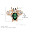 Tendency Insect Series Brooch For Women Delicate Design Little Bee Crystal Rhinestone Pin Brooches Jewelry Gift 2022