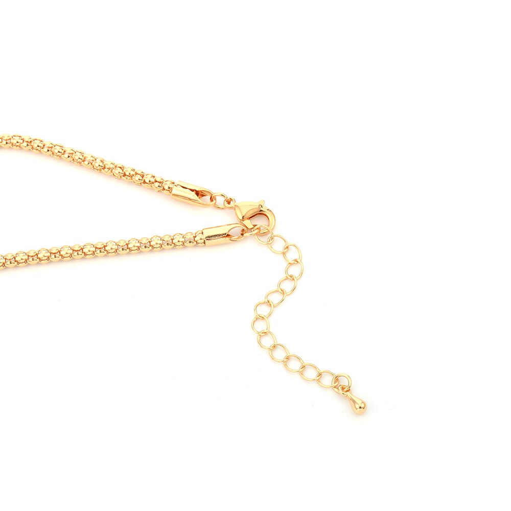 Tendency Tie Crystal Pendant Necklace With Gold Rhinestone Decorated For Women Lucky Jewelry Female Gift 2022