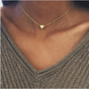 New Tiny Heart Necklace for Women SHORT Chain Heart Shape Pendant Necklace Gift Ethnic Bohemian Choker Necklace drop shipping
