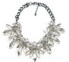 New Transparent Big Resin Crystal Clusters Flower necklaces spike chunky necklaces & pendants women Statement Bib Gem Choker