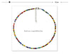 Trend 4mm Choker  Bohemia Short Necklace Hand Beaded Color Bead Necklace