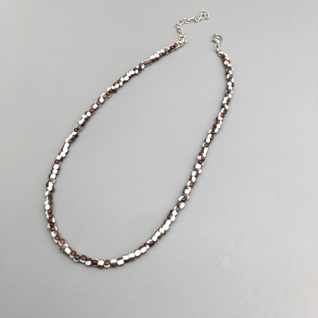 Trend 4mm Choker Bohemia Short Necklace Hand Beaded Colorlful Female Necklace For Party Beach Jewlery