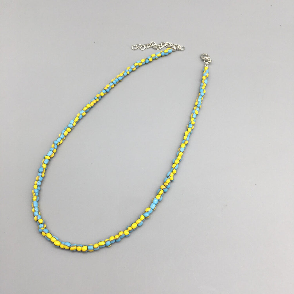 Trend 4mm Choker Bohemia Short Necklace Hand Beaded Colorlful Female Necklace For Party Beach Jewlery