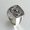 Trendy American Firefighter Ring Men's Ring Metal Silver Plated Ring Accessories Party Jewelry