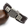 Trendy American Route 66 Printed Pattern Bracelet Men's Bracelet Metal Multilayer Leather Bracelet Accessories Party Jewelry