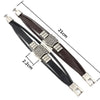 Trendy American Route 66 Printed Pattern Bracelet Men's Bracelet Metal Multilayer Leather Bracelet Accessories Party Jewelry