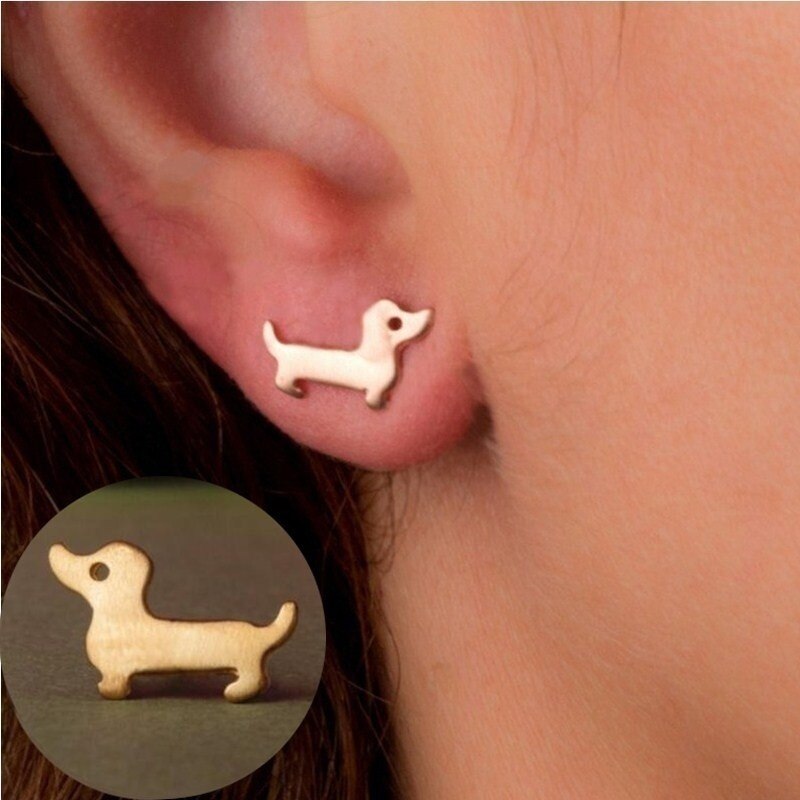 Trendy Animal Dog Shape Earrings Women's Earrings Samall Dog Shape Earring Accessories Party Accessories
