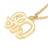 New Trendy Animal Elephant Shape Pendant Necklaces for Women Men Gold Color Copper Chain Statement Necklace Female Party Jewelry