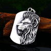 Trendy Animal Lion Pendant Necklace for Men Metal Sliding Shark Necklace Pendant Accessories Party Jewelry