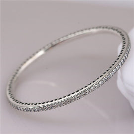 New Trendy Authentic 925 Sterling Silver Bead Charm Bracelet Fit Original Hearts of Branded Bangle for Women Fine Jewelry Gift