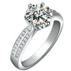Trendy Bohemian Crystal Inlaid Ring Ladies Ring Engagement Wedding Ring Rhinestone Inlaid Ring Accessories Jewelry