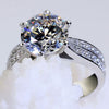 Trendy Bohemian Crystal Inlaid Ring Ladies Ring Engagement Wedding Ring Rhinestone Inlaid Ring Accessories Jewelry
