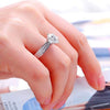 Trendy Bohemian Crystal Inlaid Ring Ladies Ring Engagement Wedding Ring Rhinestone Inlaid Ring Accessories Jewelry