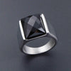 Trendy Bohemian Crystal Inlaid Ring Men's Ring Metal Crystal Inlaid Ring Accessories Party Jewelry