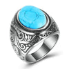 Trendy Bohemian Crystal Inlaid Ring Men's Ring Metal Macrame Ring Accessories Rings for Men Jewe