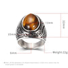 Trendy Bohemian Crystal Inlaid Ring Men's Ring Metal Macrame Ring Accessories Rings for Men Jewe