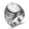 Trendy Bohemian Crystal Inlaid Ring Men's Ring Metal Macrame Ring Accessories Rings for Men Jewe