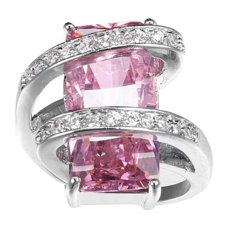 Trendy Bohemian Purple Crystal Inlaid Ring Women's Ring Austrian Rhinestone Inlaid Ring Wedding Accessories Jewelry