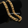 New Trendy Chain Men Gold Color Thick&Heavy Round Link Chain Necklace For Men Jewelry Wholesale