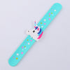 Trendy Children Girl Boy Star Printing Colorful Cute Unicorn Wristband Flexible Wrap Slap Bracelet Animal Bangle Gift
