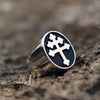 Trendy Cross Pattern Ring Men's Ring Metal Jewelry Accessories Party Jewellery