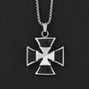 Trendy Cross Shape Pendant Necklace Men's Necklace Metal Cross Sweater Chain Pendant Accessories Party Jewelry