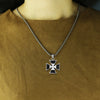 Trendy Cross Shape Pendant Necklace Men's Necklace Metal Cross Sweater Chain Pendant Accessories Party Jewelry