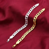 Trendy Cuban Men's Bracelet Lobster Clasp Metal Jewelry Bracelet Accessories Party Jewelry