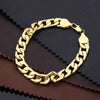 Trendy Cuban Men's Bracelet Lobster Clasp Metal Jewelry Bracelet Accessories Party Jewelry