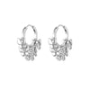 Trendy Cubic Zircon Butterfly Small Hoop Earrings Gold Silvery  Design Earring For Women Accessories Jewelry