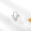 Trendy Cubic Zircon Butterfly Small Hoop Earrings Gold Silvery  Design Earring For Women Accessories Jewelry